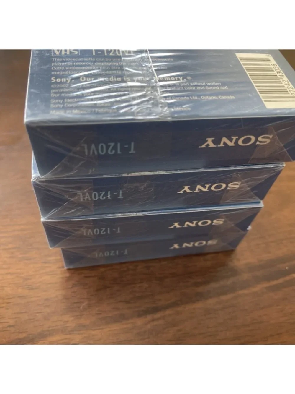 4 Pack SONY T120VL Premium Grade 6 Hrs Blank VHS Video Cassette Tapes SEALED